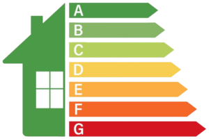 Étiquette du Diagnostic de Performance Énergétique avec classement A à G – DPE certifié Maine-et-Loire prix d'un DPE